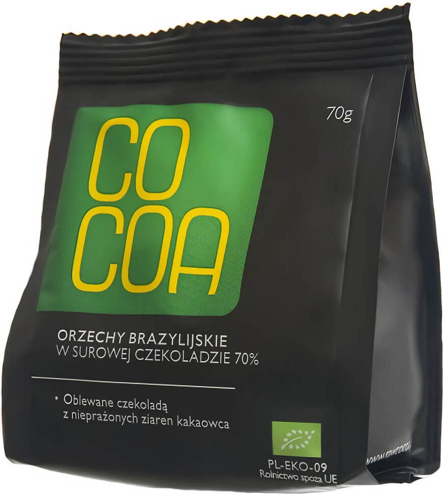 Noix du Brésil en chocolat cru BIO 70 g - CACAO