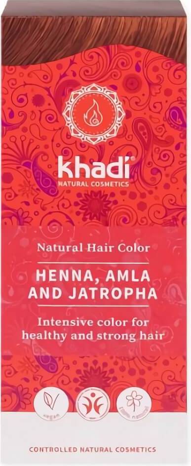 Henné naturel avec amla et jatraph KHADI