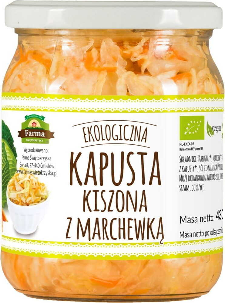 Choucroute BIO aux carottes 420g ŚWIĘTOKRZYSKA FARM