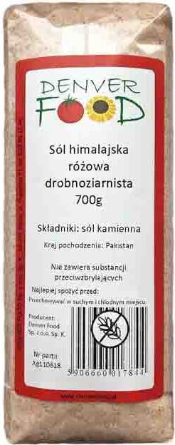 Sel fin rose de l'Himalaya 700g DENVER FOOD