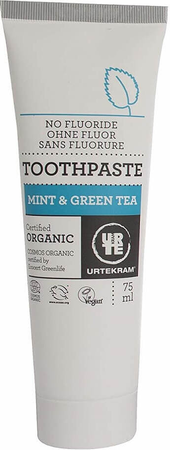 Dentifrice thé vert à la menthe BIO 75 ml - URTEKRAM
