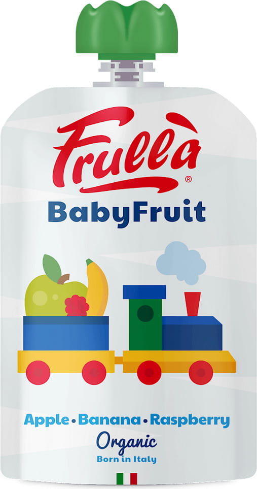 Purée pomme, banane et framboise 6 mois sans gluten BIO 100 g - NATURA NUOVA