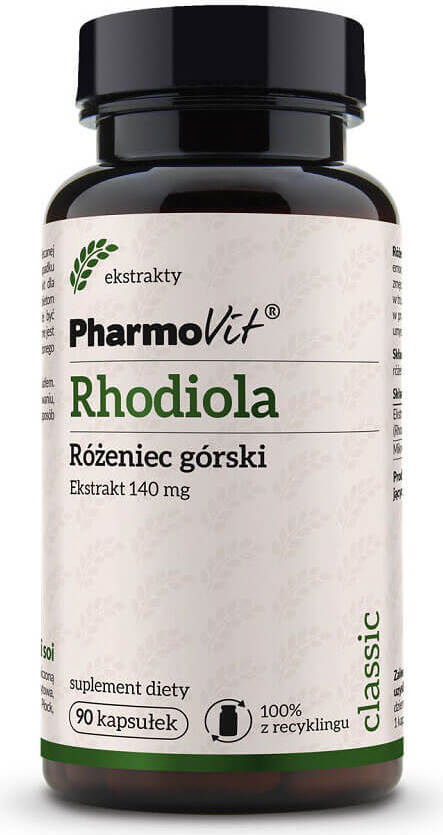 Rhodiola rose 4:1 extrait de rhodiola 140mg 90 gélules PHARMOVIT