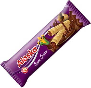 Tubes de maïs farcis - cacao sans gluten 18 g ALASKA