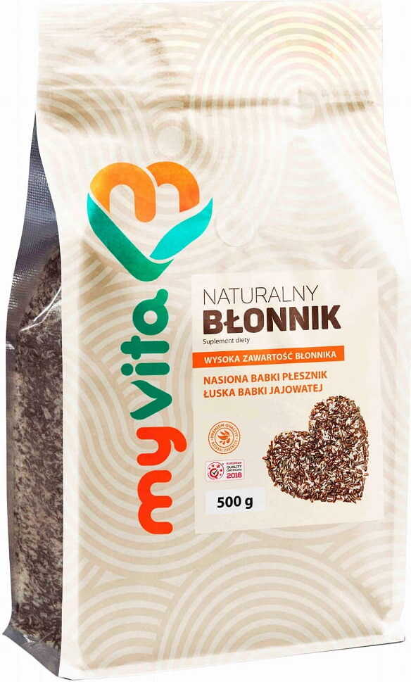 Graines de psyllium en fibre naturelle et enveloppe de psyllium 500g MYVITA