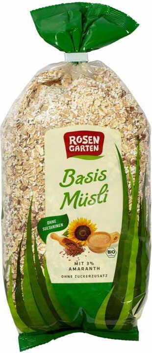Muesli à l'amarante BIO 750 g ROSENGARTEN