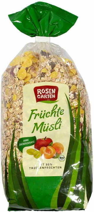 Muesli avec 30% de fruits BIO 750 g ROSENGARTEN