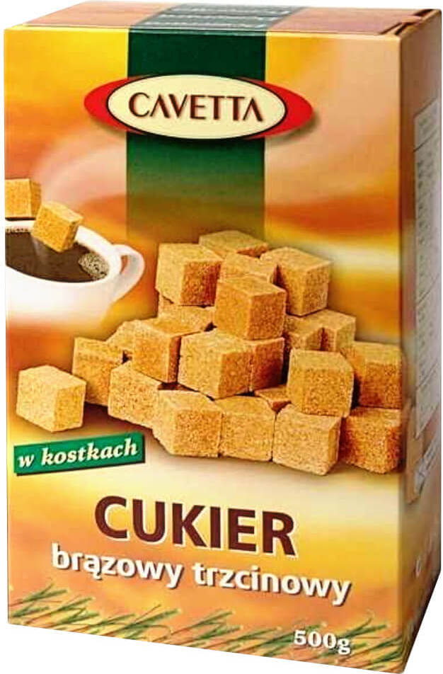Sucre de canne roux en cubes cavetta 500 g CONFEX