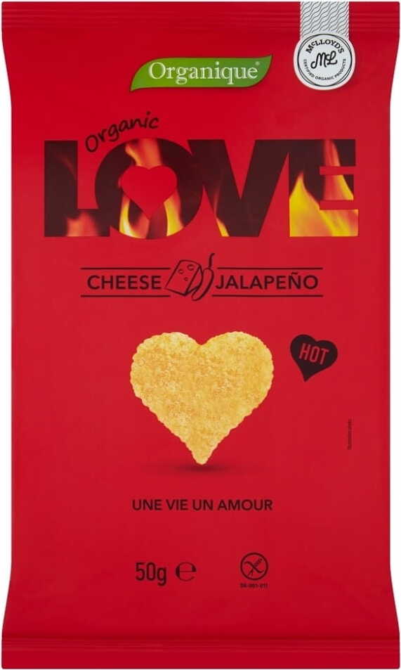 Love corn chips fromage et jalapeno sans gluten BIO 50 g BIO