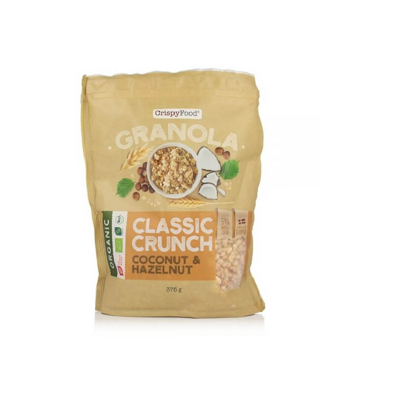 Granola à la noix de coco et aux noisettes BIO 375 g CRISPY