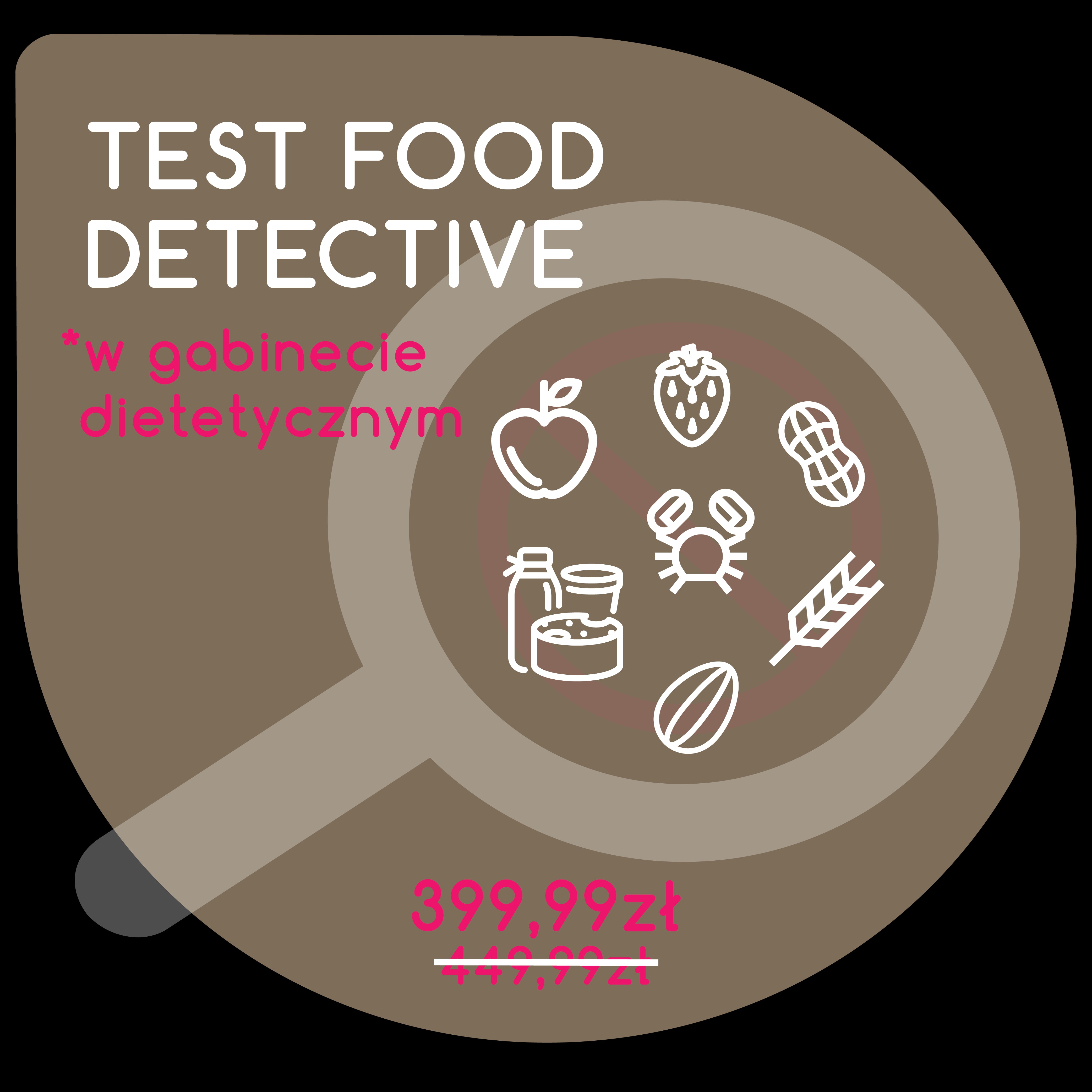 Test d'intolérance alimentaire effectué dans une clinique diététique