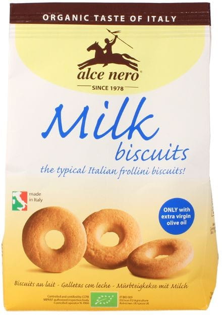 Biscuits au lait BIO 250 g - ALCE NERO