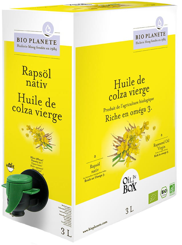 Huile vierge de colza BIO 3 L - HORECA BIO PLANETE