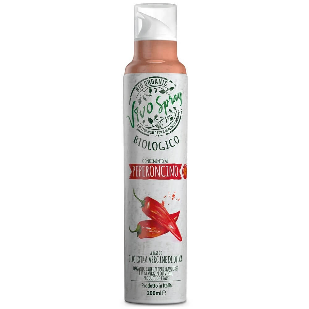 Huile d'olive extra vierge au goût piment BIO spray 200 ml - VIVO SPRAY