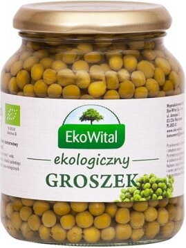 Petits pois en saumure BIO 350 g / 230 g EKOWITAL