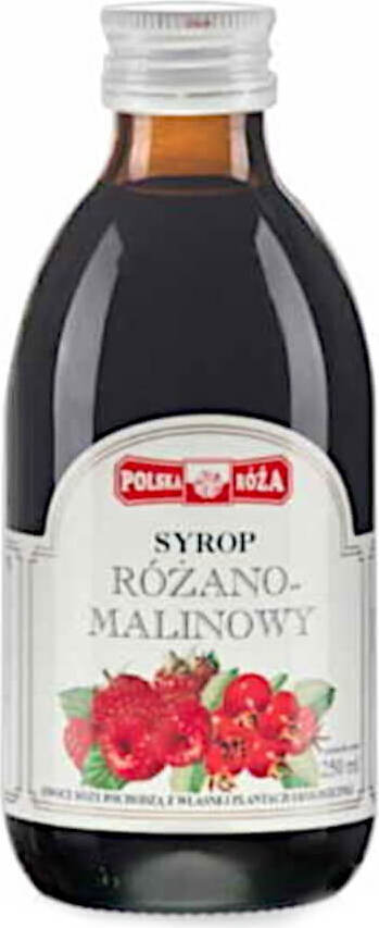 Sirop de rose et de framboise 250 ml POLSKA RÓŻA