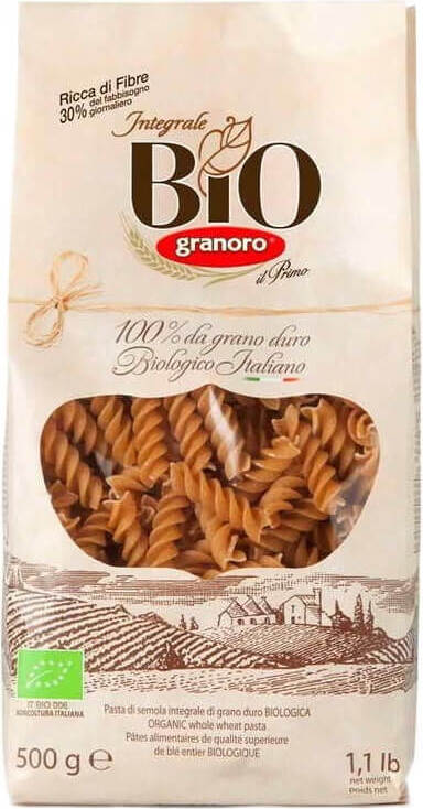 Pâtes fusilli à grains entiers BIO 500 g GRANORO