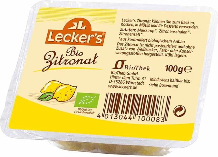 Zeste de citron confit BIO 100 g LECKER'S