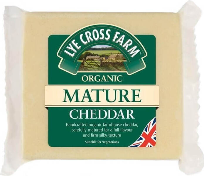 Fromage cheddar affiné, vieilli 9 - 12 mois BIO 200 g LYE CROSS FARM