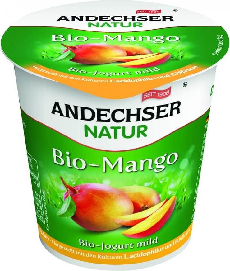 Yaourt à la mangue 37% BIO 150 g ANDECHSER NATUR