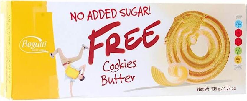 Biscuits au beurre 20% sans sucre 135 g BOGUTTI