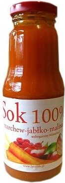 Jus carotte pomme framboise sans sucre 300 ml CINNA