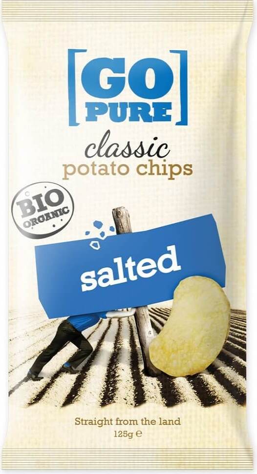 Chips salées sans gluten BIO 125 g GO PURE