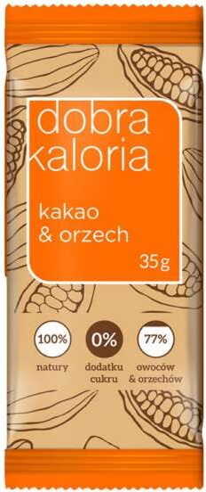 Barre aux fruits cacao & noix 35 g GOOD KALORIA
