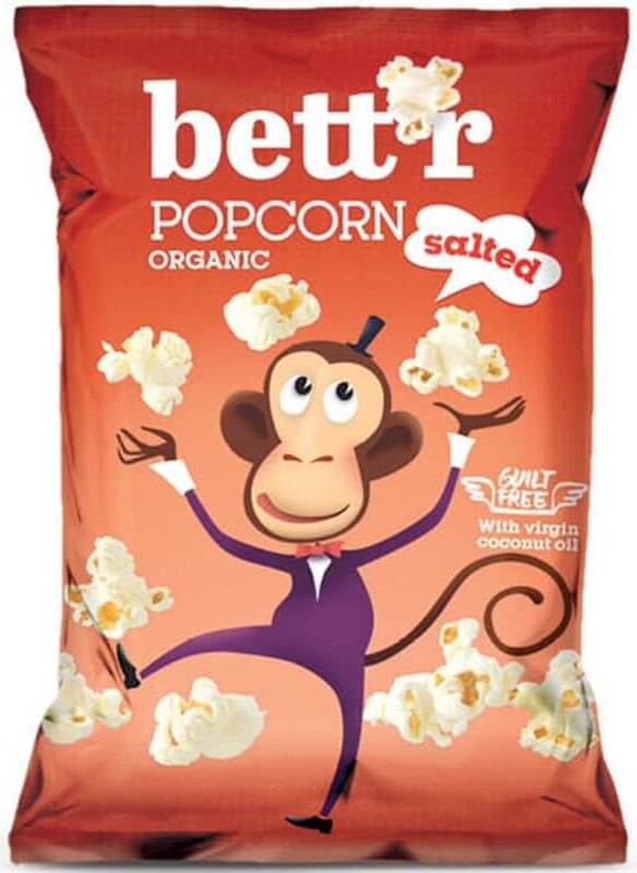 Popcorn salé sans huile de palme sans gluten BIO 60 g BETTR