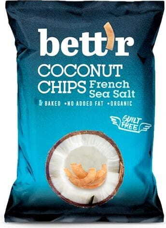 Chips de noix de coco au sel de mer sans gluten BIO 40 g BETTR