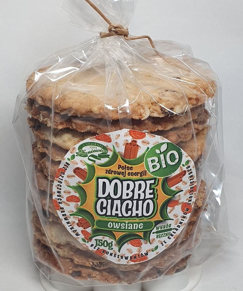 Galettes de blé et d'avoine aux raisins secs et à la cannelle BIO 150 g - Confiserie ZANIEWICZ