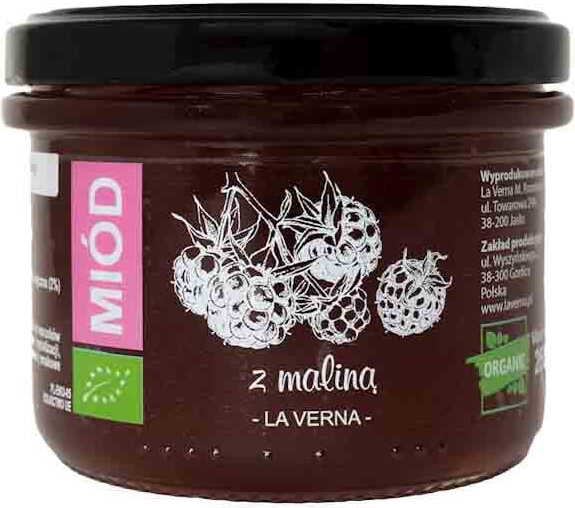 Miel multifleurs à la framboise BIO 250 g - LA VERNA