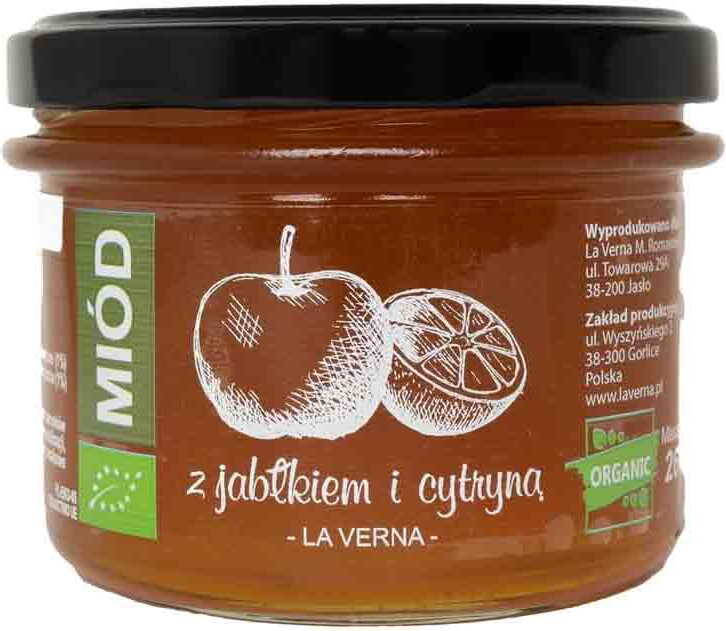 Miel multifleurs à la pomme et au citron BIO 250 g - LA VERNA