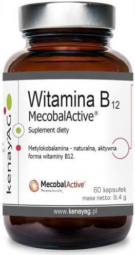 Vitamine B12 mecobalactice methylcobalamine 500mcg 60 gélules KENAY
