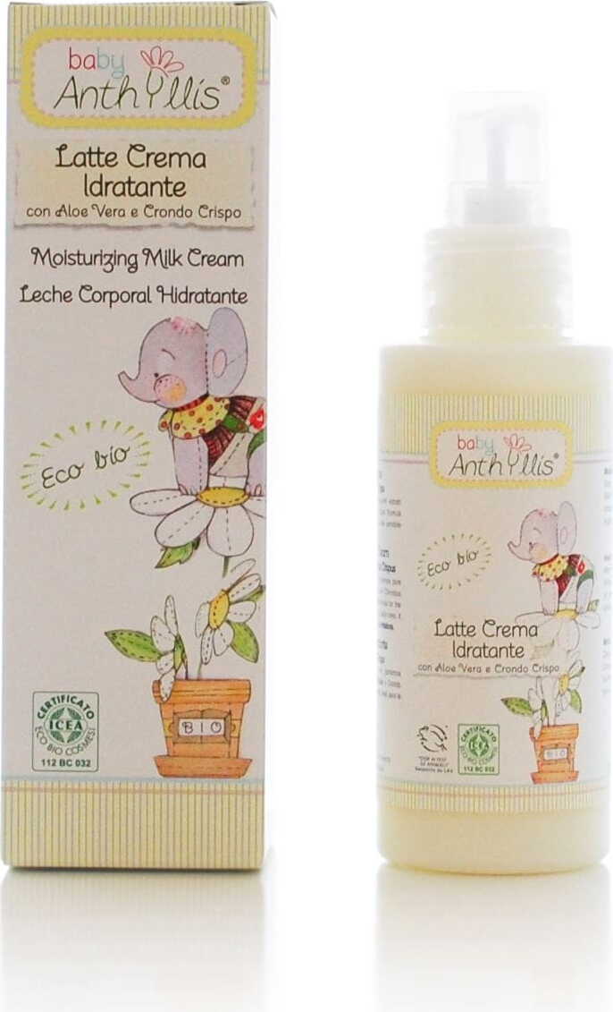 Lait corporel hydratant à l'aloe vera et à l'extrait d'algues marines pour enfants 100 ml - BABY ANTHYLLIS