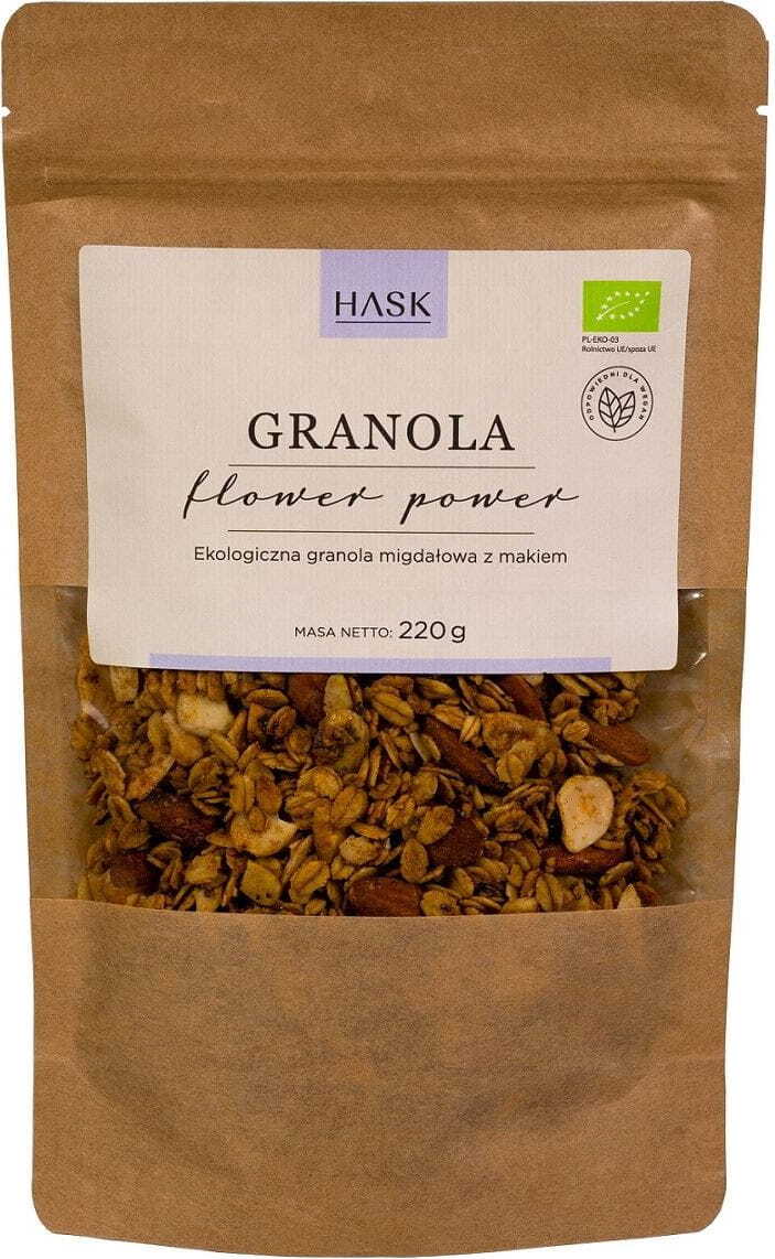 Granola amandes - coquelicot (flower power) BIO 220 g - HASK