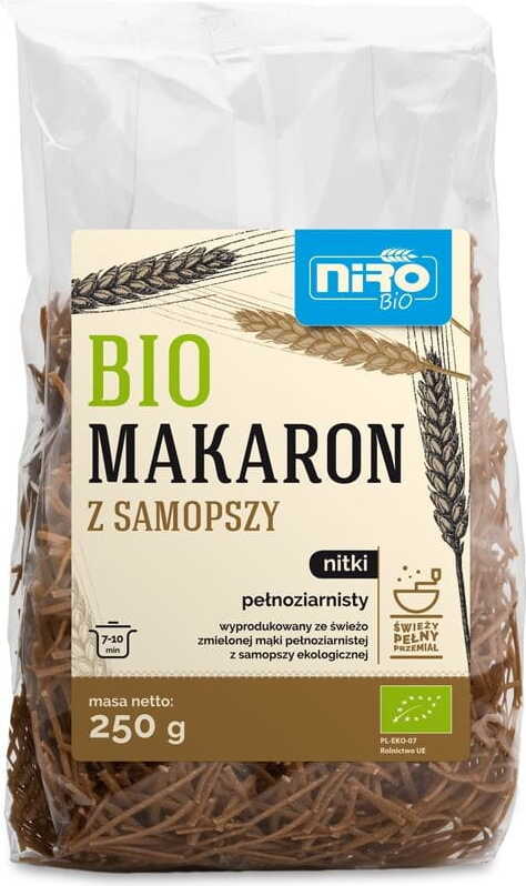 Pâtes complètes (petit épeautre) BIO 250 g - NIRO