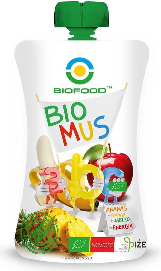 Mousse ananas, banane et pomme BIO 90 g - BIO FOOD