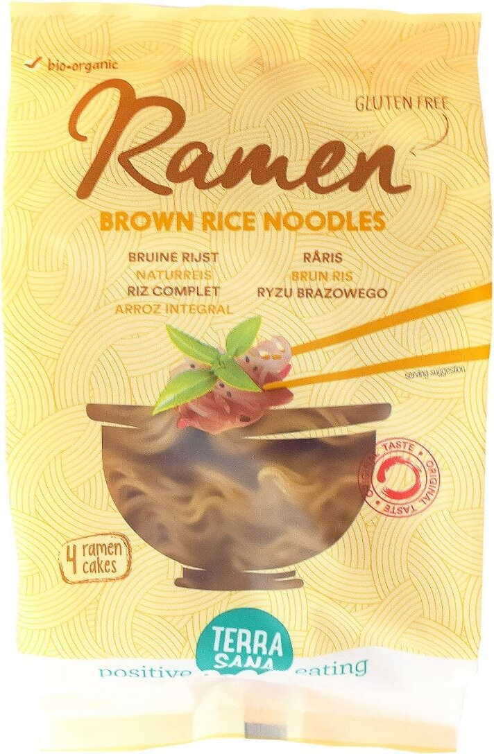 Nouilles ramen de riz brun sans gluten BIO 280 g - TERRASANA