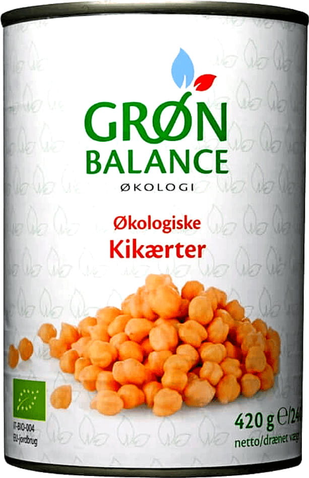 Pois chiches en saumure BIO 420 g - GRON BALANCE