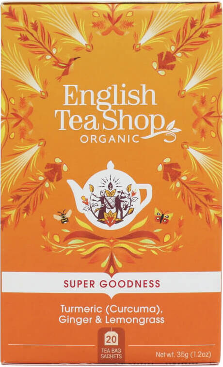 Tisane au gingembre turkuma et citronnelle 20x1.75g BIO 35 g ENGLISH TEA SHOP