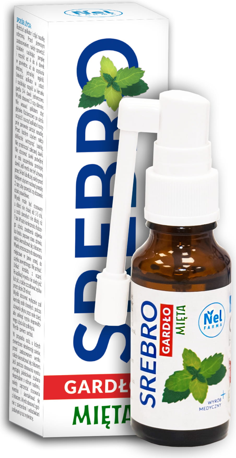 Argent colloïdal gorge 10 ppm spray 20 ml NELFARMA