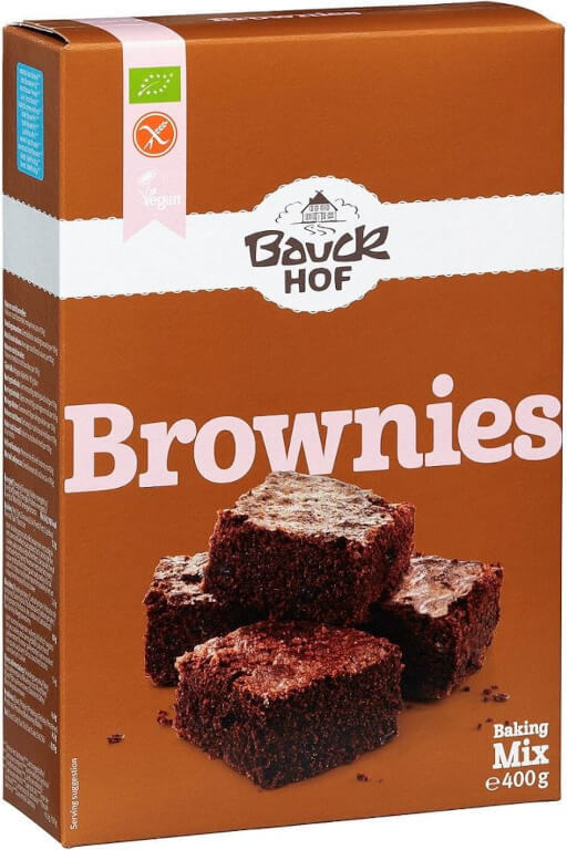 Préparation pour brownies sans gluten BIO 400 g - BAUCK HOF