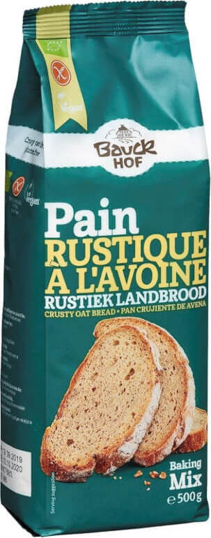 Mélange pour Pâtisserie Pain à l'Avoine sans Gluten BIO 500 g - BAUCK HOF