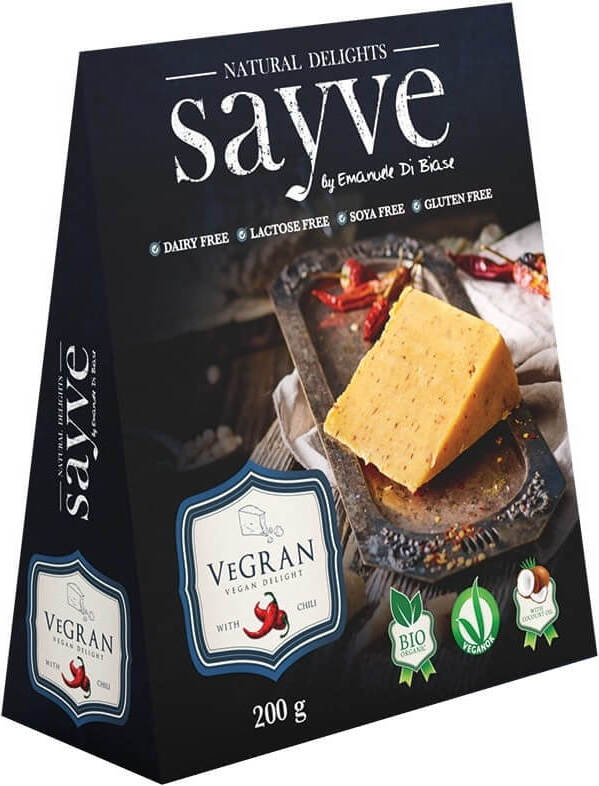 Produit végétalien aux pois chiches et au piment, sans lactose sans gluten BIO 200 g - SAYVE