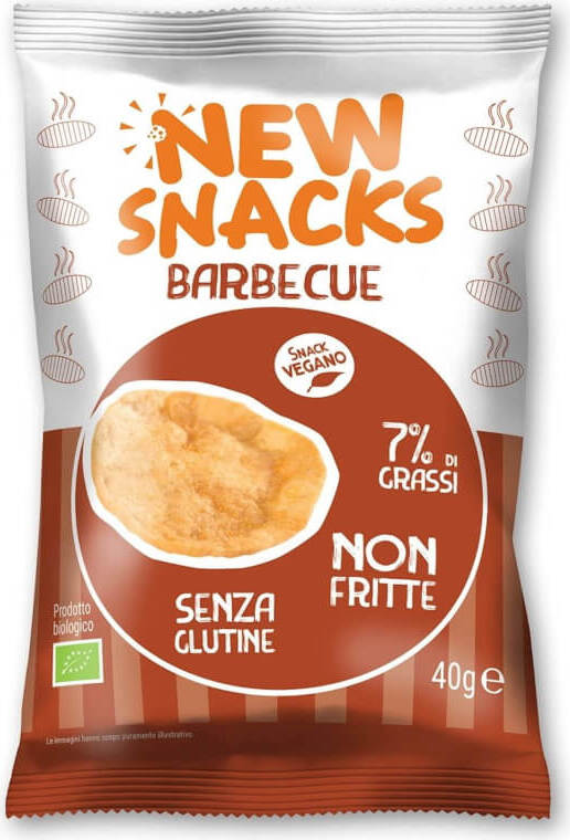 Feuilletés de pommes de terre au barbecue sans gluten BIO 40 g - NEW SNACKS