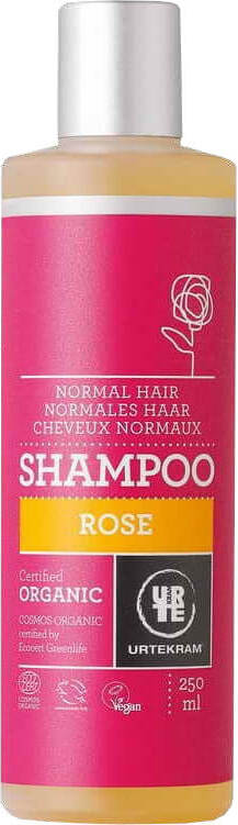 Shampoing à la rose pour cheveux normaux BIO 250 ml URTEKRAM