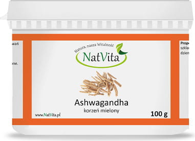 Racine d'Ashwagandha, moulue 100g NATVITA