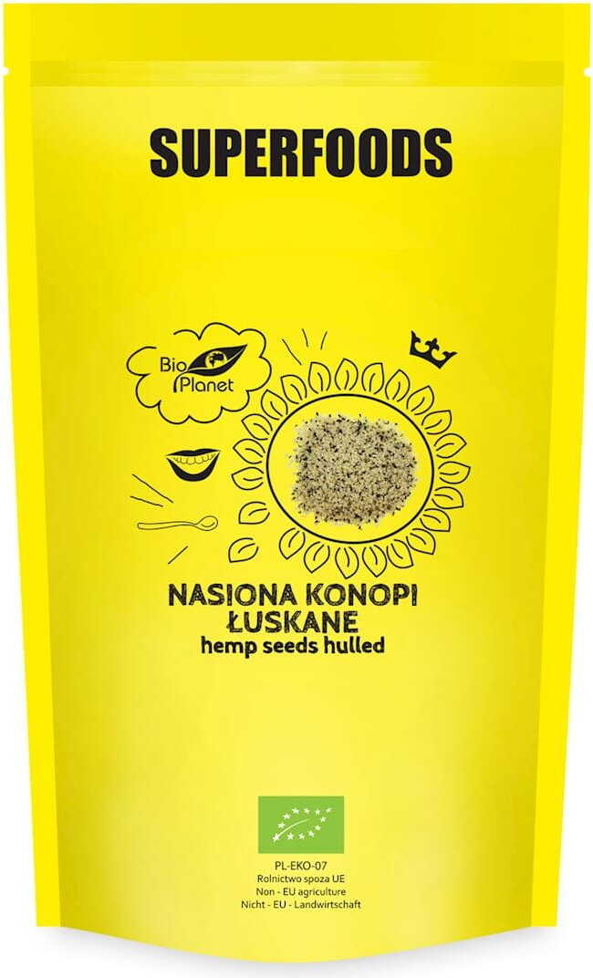 Graines de chanvre décortiquées BIO 600 g - BIO PLANET