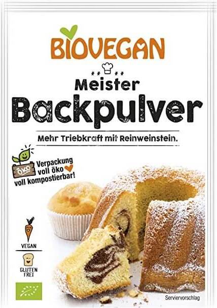 Poudre à lever sans gluten BIO 3 x 17 g - BIO VEGAN